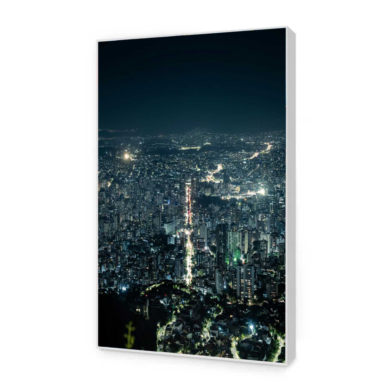 Quadro Decorativo Cidade de Belo Horizonte a Noite